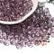 Transparent Colours Glass Round Beads, Round Hole, Faceted, Old Lace, 6x5.5mm, Hole: 1.2mm, about 2000pcs/pound