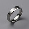 Matte Style 304 Stainless Steel Wide Band Finger Rings for Women Men, Plain Band Rings, Stainless Steel Color, 6mm, Inner Diameter: US Size 12 3/4(22.1mm)