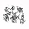 Tarnish Resistant 304 Stainless Steel Bead Tips, Calotte Ends, Clamshell Knot Cover, Stainless Steel Color, 8x4mm, Hole: 1.2mm
