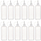 Plastic Glue Bottles, with Steel Pin, Clear, 14.5x4.2cm, capacity: 120ml, 12pcs/set