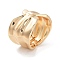 Alloy Wide Hinged Bangles, Chunky Bangles for Women, Golden, Inner Diameter: 2-3/8x2 inch(5.2x6.05cm) 