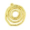304 Stainless Steel Pendants, Real 18K Gold Plated, Flat Round, 29x24x1.5mm, Hole: 1.4mm