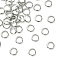 Brass Linking Rings, Ring Shape, Cadmium Free & Nickel Free & Lead Free, Real Platinum Plated, 5x5x1mm, Inner Diameter: 3.5mm