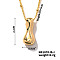 Simple and Stylish Brass Letter Pendant Satellite Chain Necklaces for Women Men, Golden, Letter I, 16.14 inch(41cm)