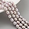Natural Cultured Freshwater Pearl Beads Strands, Rice, Grade 3A+, Thistle, 6~7mm, Hole: 0.6mm, about 18~20pcs/strand, 6.30''~6.69''(16~17cm)