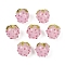 Handmade Lampwork Beads, Strawberry, Pearl Pink, 13.5~14x13.5mm, Hole: 1.8mm