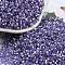 Glass Seed Beads, Silver Lined, Cylinder, Lilac, 2.5x1.6mm, Hole: 1mm, about 1310pcs/10g