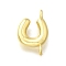 Brass Connector Charms, Lead Free & Cadmium Free, Long-Lasting Plated, Rack Plating, Real 18K Gold Plated, Letter U, 12.5x8.5x2.5mm, Hole: 1.2mm
