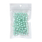 Transparent Acrylic Beads, Bead in Bead, Round, Aquamarine, 8x7.5mm, Hole: 2mm, about 100pcs/bag