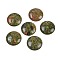 Natural Unakite Cabochons, Half Round/Dome, 25x7~8mm