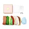 Vegetable & Fruit Character Gift Box Needle Felting Kit, including Iron Needles, Foam Chassis, Wool, Paper Gift Box, Paper Filler & Plastic Craft Eyes, Mixed Color, Finished Product: 128.5x128.5x40mm