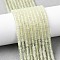 Natural Lemon Jade Beads Strands, Disc, Heishi Beads, 4~4.5x2~2.5mm, Hole: 1mm, about 154~159pcs/strand, 14.96''(38cm)