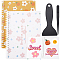Sticker Collecting Loose-leaf A5 Spiral Bound Notebook, Hand Account Release Paper, with Plastic Scrapers & Anti-Static Beading Tweezers, Mixed Color, 155x210x5~12.5mm, 32 pages/book, 2 styles, 1 book/style, 2 books