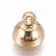 Bails de pendentif de chapeau de perle en laiton KK-WH0031-01G-1