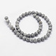 Natural Map Stone/Picasso Stone/Picasso Jasper Beads Strands X-G-F518-16-8mm-2