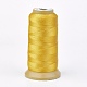 ポリエステル糸  カスタム織りジュエリー作りのために  ゴールド  1.2mm  約170m /ロール NWIR-K023-1.2mm-07-1