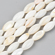 Eau douce naturelle de coquillage perles brins SSHEL-R048-008-1