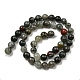 Natural Afican Bloodstone Beads Strands G-C079-B02-01-3