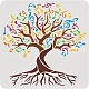 BENECREAT Tree of Life Pattern Stencil DIY-WH0172-966-1