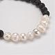 Bracelets de perles de pierre de lave naturelle BJEW-JB02799-2