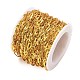 Catene a maglie ovali in ottone placcato cremagliera&nbsp;CHC-N009-05G-2