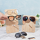 Nbeads 2 ensembles de présentoir à lunettes en bois ODIS-NB0001-30-3