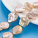 Naturales keshi abalorios de perlas hebras PEAR-S018-06B-1