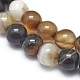 Chapelets de perles en agate à rayures naturelles/agates à bandes G-I254-03A-01-3