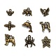 Tibetan Style Alloy Animal Pendants TIBEP-X0003-01-AB-1