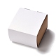 紙菓子箱  結婚披露宴のギフト用の箱  生命の木の中空の正方形  ホワイト  6.2x6.5x3.9cm X-CON-B005-03-4