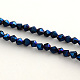 Chapelets de perles en verre électroplaqué EGLA-R094-3mm-03-1