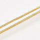真鍮ラウンドスネークチェーンネックレス作り  カニカン付き  ゴールドカラー  18.5インチ（47.2cm）  1.2mm MAK-T006-11A-G-3