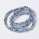 Electroplate Glass Beads Strands EGLA-A034-J4mm-S02-2