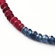 Dyed Natural Malaysia Jade Beads Jewelry Sets SJEW-JS01162-3