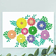GLOBLELAND Flower Composition Cutting Dies Metal Leaves Embossing Stencils Die Cuts for Paper Card Making Decoration DIY Scrapbooking Album Craft Decor DIY-WH0309-035-2