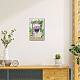 ビンテージ金属鉄ブリキ看板ポスター  バーの壁の装飾  レストラン  カフェパブ  長方形  犬  300x200x0.5mm  穴：5x5mm AJEW-WH0157-733-5