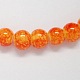 Spray Painted Glass Round Beads Strands X-DGLA-R004-6mm-6-2