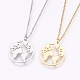 304 Stainless Steel Pendant Necklaces NJEW-F224-23-1