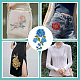 arricraft 4 Pairs Flower Lace Embroidered Applique Patches DIY-HY0001-38-5
