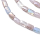 Gradient Color Electroplate Glass Bead Strands GLAA-E042-01B-3
