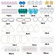 Ensembles de fabrication de boucles d'oreilles pendantes Sunnyclue DIY DIY-SC0001-75P-2