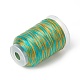 3プライセグメント染色ナイロン糸コード  ジュエリーにはDIYの材料  シアン  0.3mm  約546.81ヤード（500m）/ロール NWIR-F011-01J-2