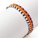 Set di braccialetti elastici con perline in vetro stile 3 pz 3 BJEW-JB09933-6