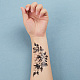 GORGECRAFT 9Pcs Black Rose Flower Butterfly Temporary Tattoo Stickers Floral False Tattoos Body Art Arm Sketch Long Lasting Realistic Waterproof Tattoo Sticker for Women Men Parties Performances STIC-GF0001-14-5