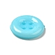 アクリルボタン  衣装デザインのためのプラスチック製の縫製ボタン  4穴  染め  フラットラウンド  ミックスカラー  12x2mm  穴：1mm X-BUTT-E075-A-M-4