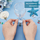 Benecreat 24 pz 24 stile estate tema lega smaltata bicchiere di vino charms AJEW-BC0003-90-2