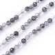 Chapelets de perles en quartz rutile noir naturel G-F619-10B-3mm-1
