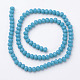Faceted Solid Color Glass Rondelle Bead Strands GLAA-Q044-6mm-21-2