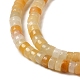 Chapelets de perles en jade topaze naturelle G-L528-07A-3