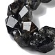 Naturale nero rutilato perle di quarzo fili G-C182-18-01-4